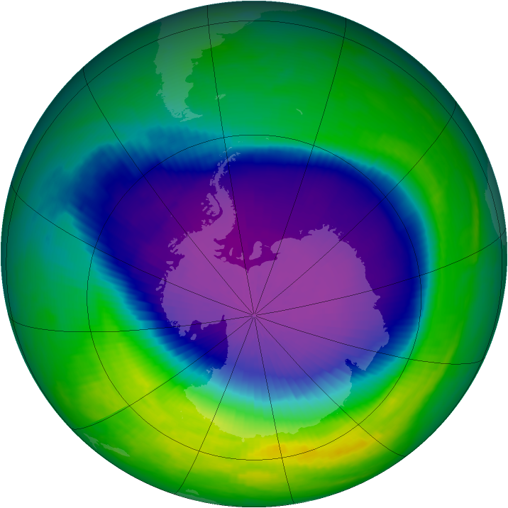 Ozone Map 2000-10-04
